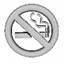 A no smoking sign with a symbol

Description automatically generated