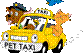 Cartoon characters in a yellow car

Description automatically generated